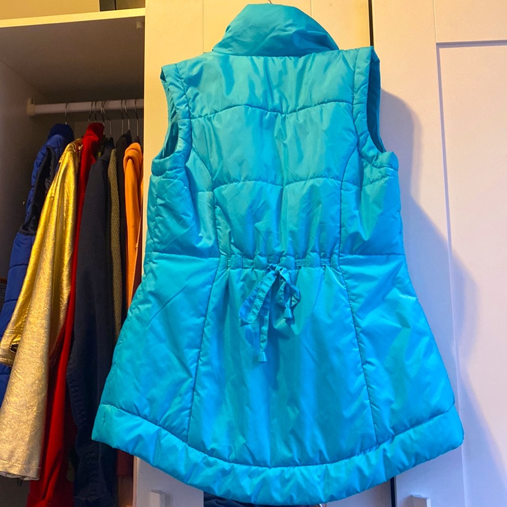 New York & Company Sky Blue Puffer Vest Size Medium - Picture 4 of 5